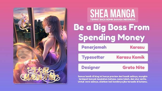 Baca Be a Big Boss From Spending Money Chapter 1  - GudangKomik