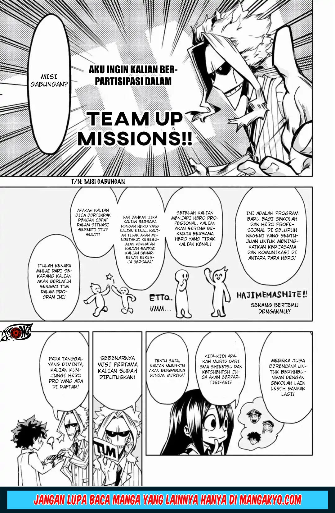 Baca Boku no Hero Academia Team Up Mission Chapter 1  - GudangKomik