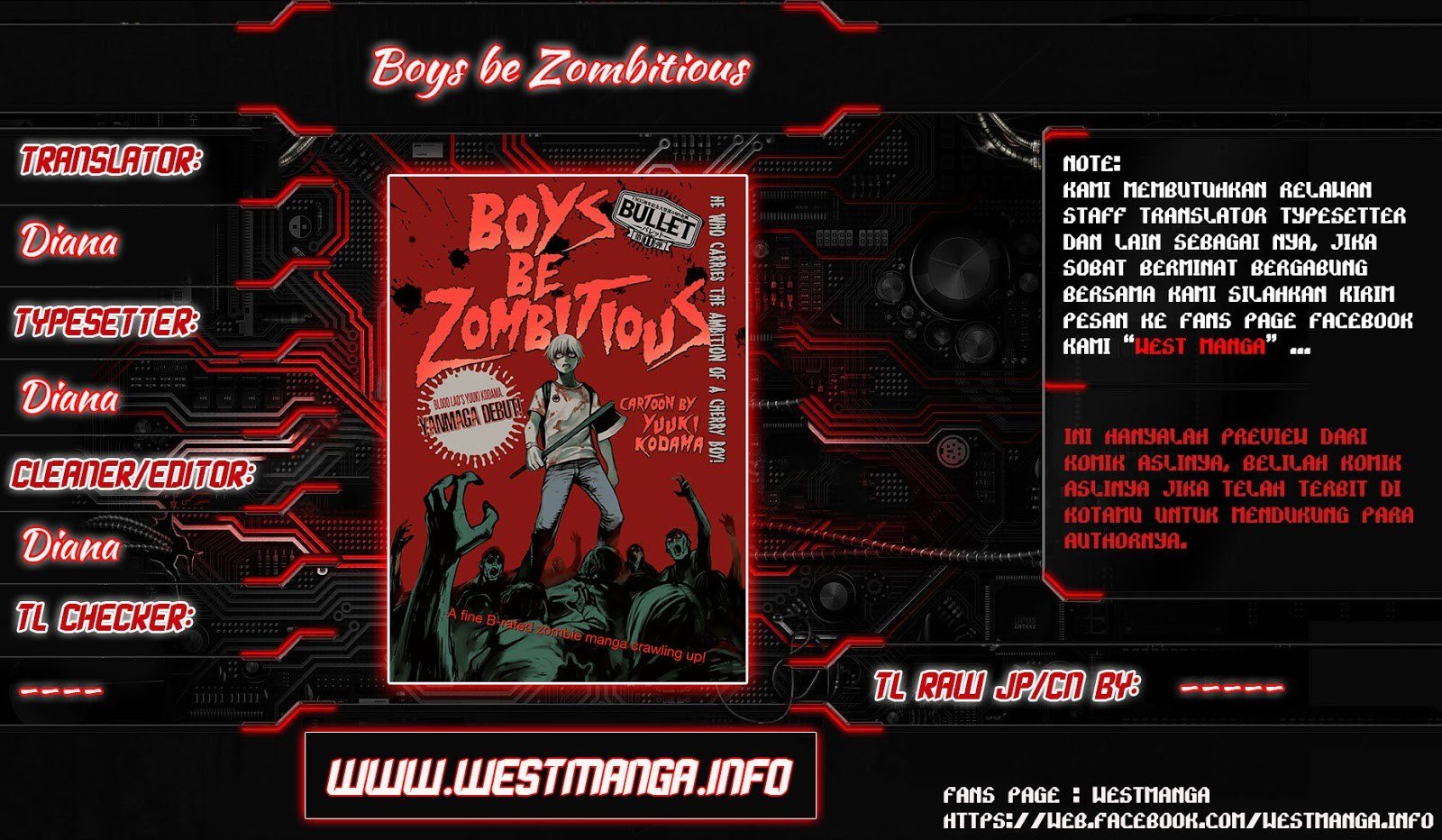 Baca Boys be Zombitious Chapter 0  - GudangKomik
