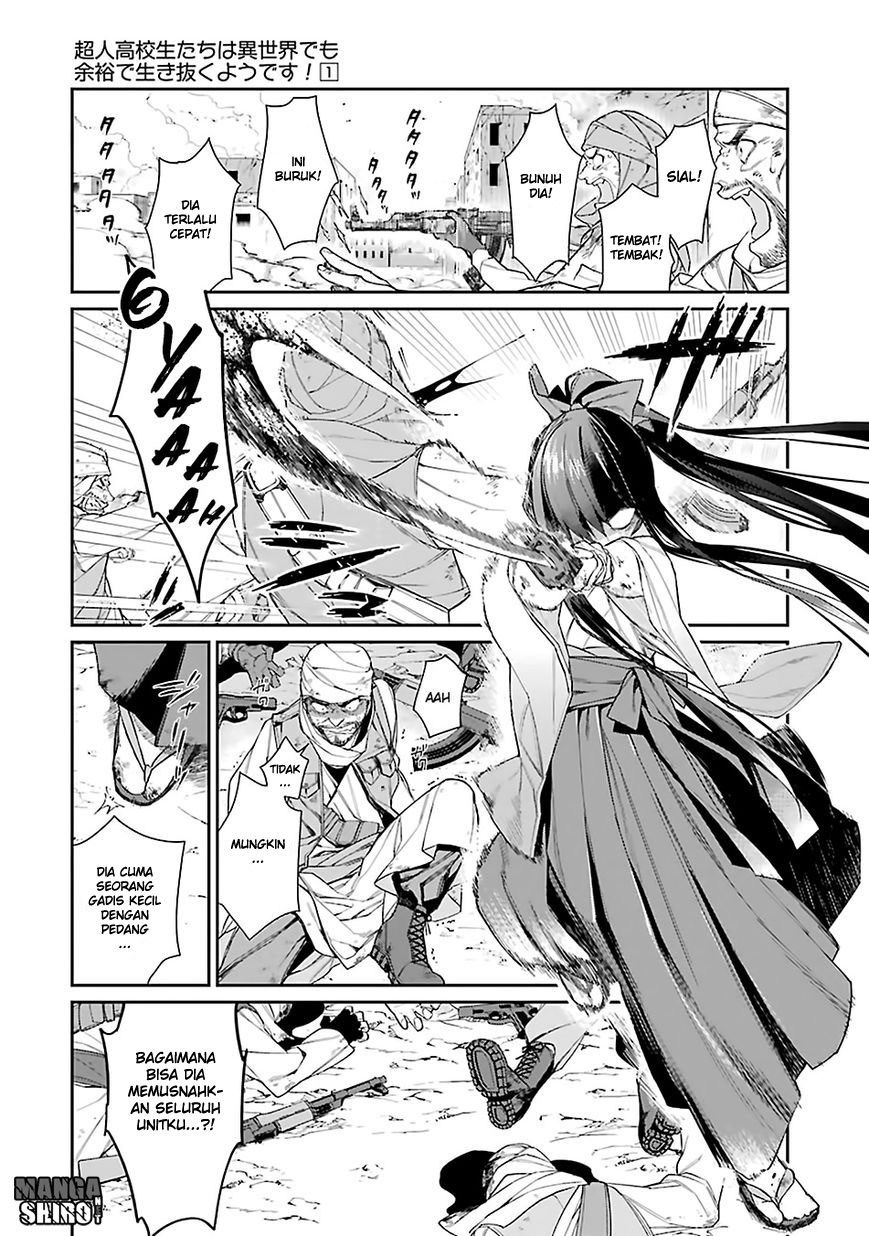 Baca Choujin Koukousei-tachi wa Isekai demo Yoyuu de Ikinuku you desu! Chapter 1  - GudangKomik