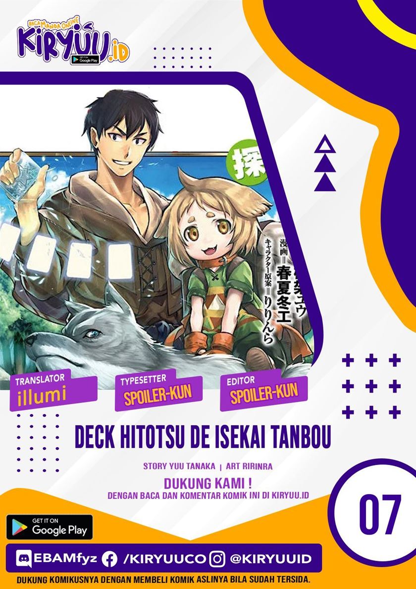 Baca Deck Hitotsu de Isekai Tanbou Chapter 7  - GudangKomik