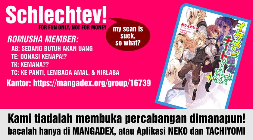 Baca Ikemen ni Tensei Shita kedo Cheat wa Dekimasen Shita Chapter 3.1  - GudangKomik