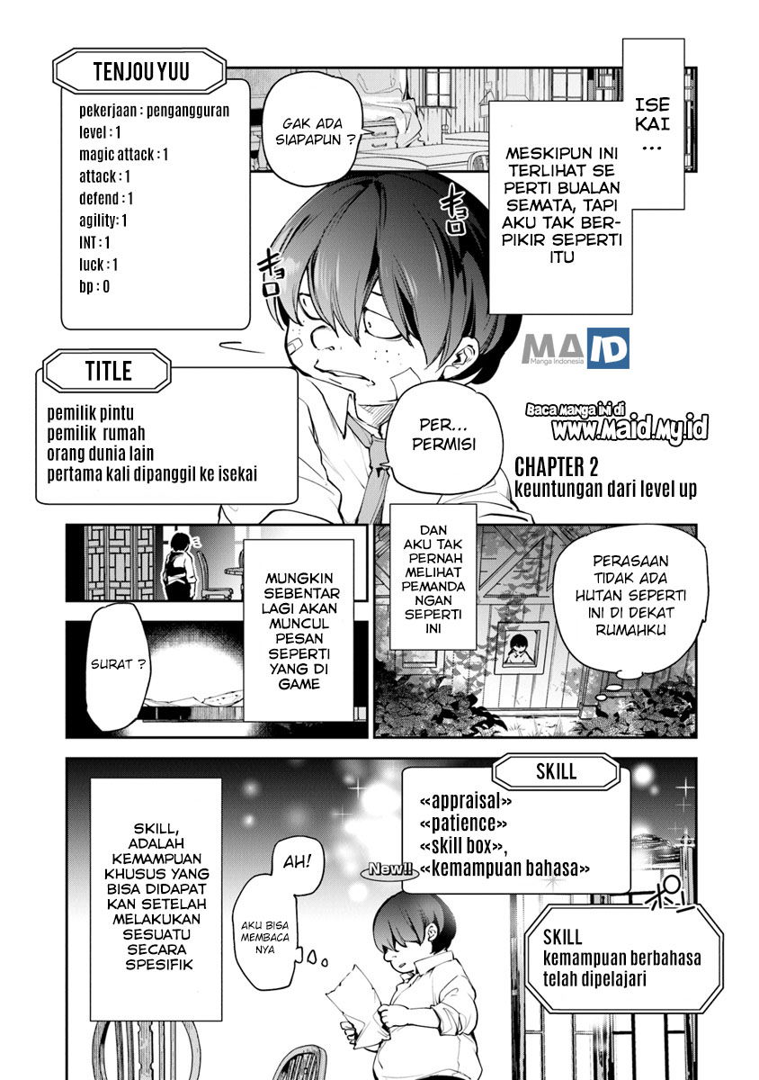 Baca Isekai de Cheat Skill wo te ni Shita ore wa, Genjitsu Sekai wo mo Musou Suru ~Level Up wa Jinsei wo Kaeta~ Chapter 2  - GudangKomik