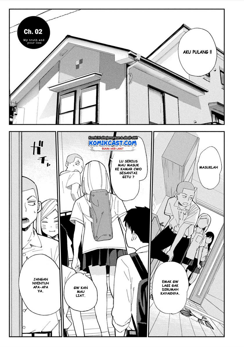 Baca Karami Zakari: Boku no Honto to Kimi no Uso Chapter 2  - GudangKomik