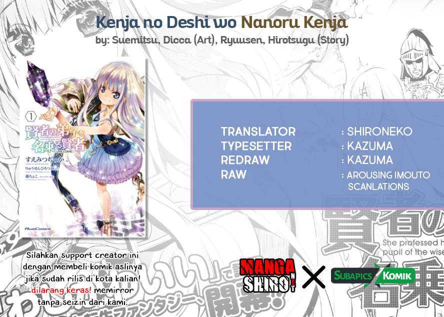 Baca Kenja no Deshi wo Nanoru Kenja The Comic Chapter 1  - GudangKomik