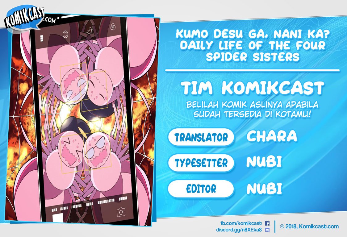 Baca Kumo Desu ga, Nani ka? Daily Life of the Four Spider Sisters Chapter 1  - GudangKomik