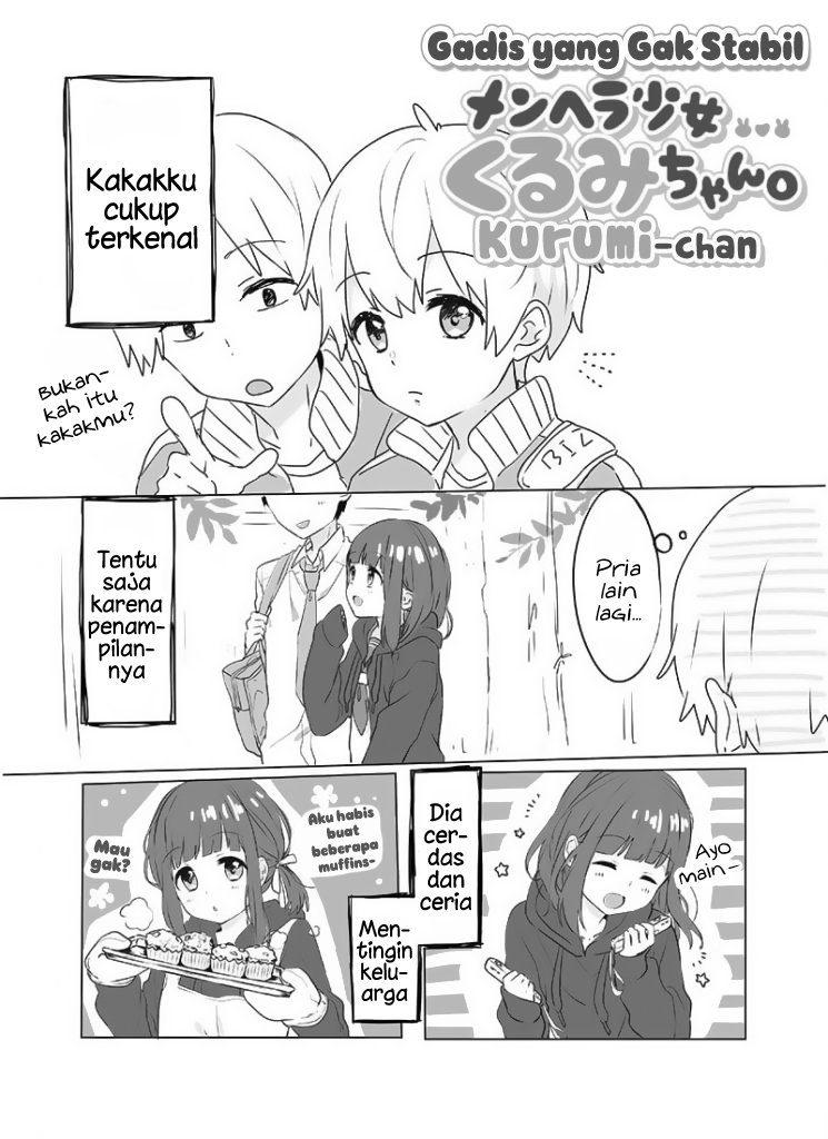 Baca Menhera Shoujo Kurumi-chan Chapter 1  - GudangKomik