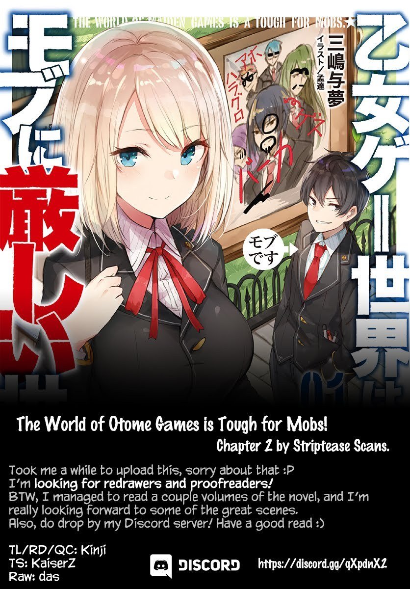 Baca Otome Game Sekai wa Mob ni Kibishii Sekai Desu Chapter 2  - GudangKomik