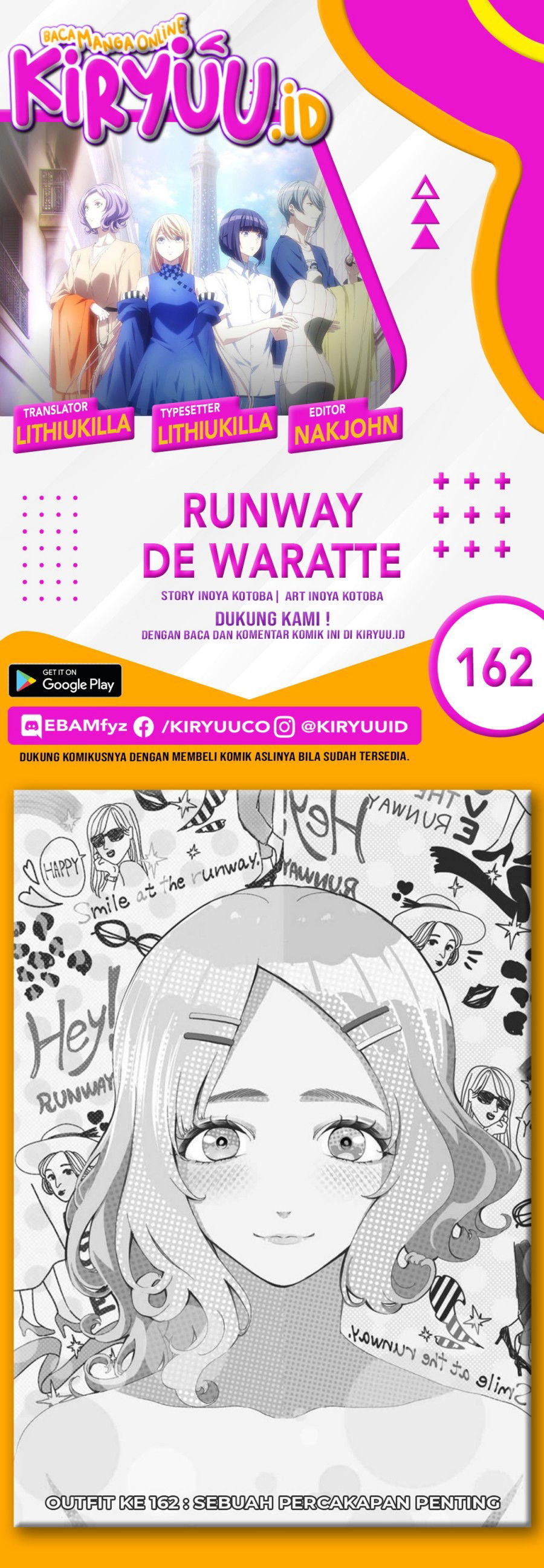 Baca Runway de Waratte Chapter 162  - GudangKomik