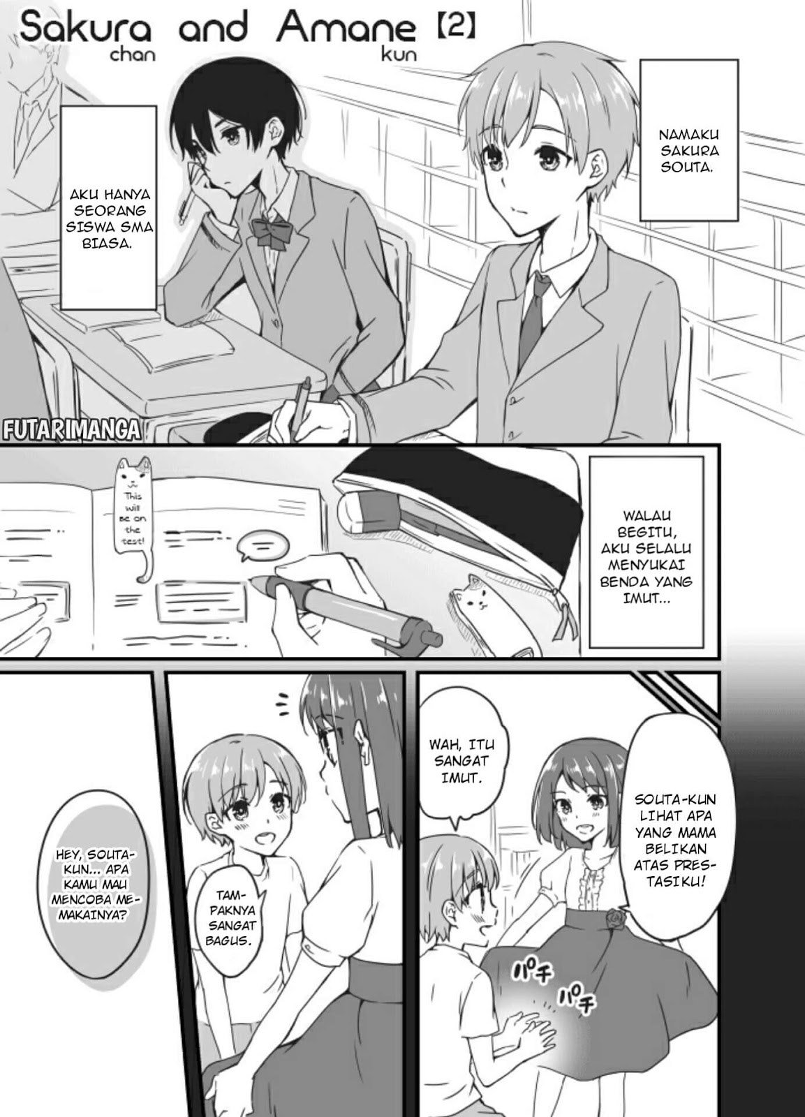 Baca Sakura-chan to Amane-kun Chapter 2  - GudangKomik