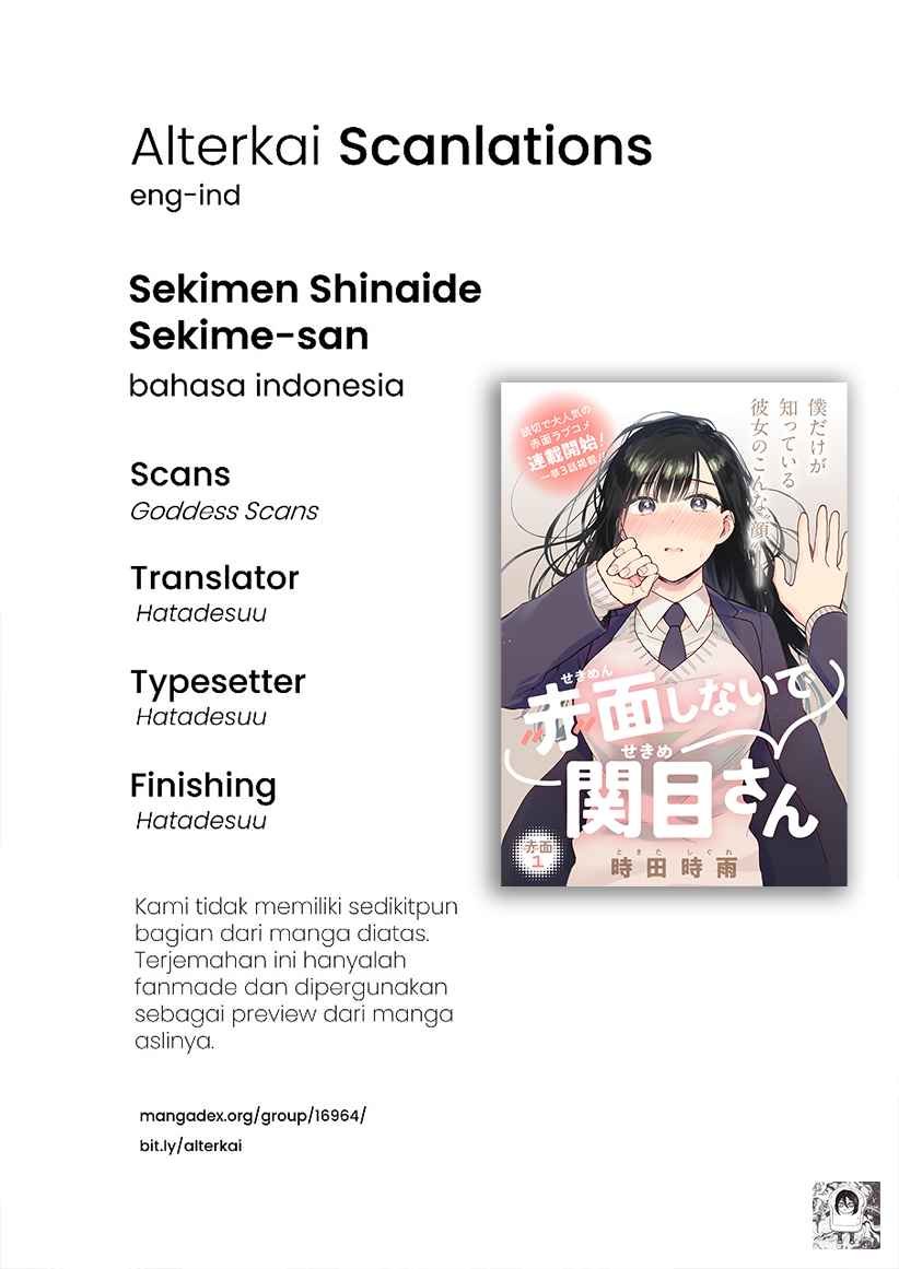 Baca Sekimen Shinaide Sekime-san (Serialization) Chapter 1  - GudangKomik