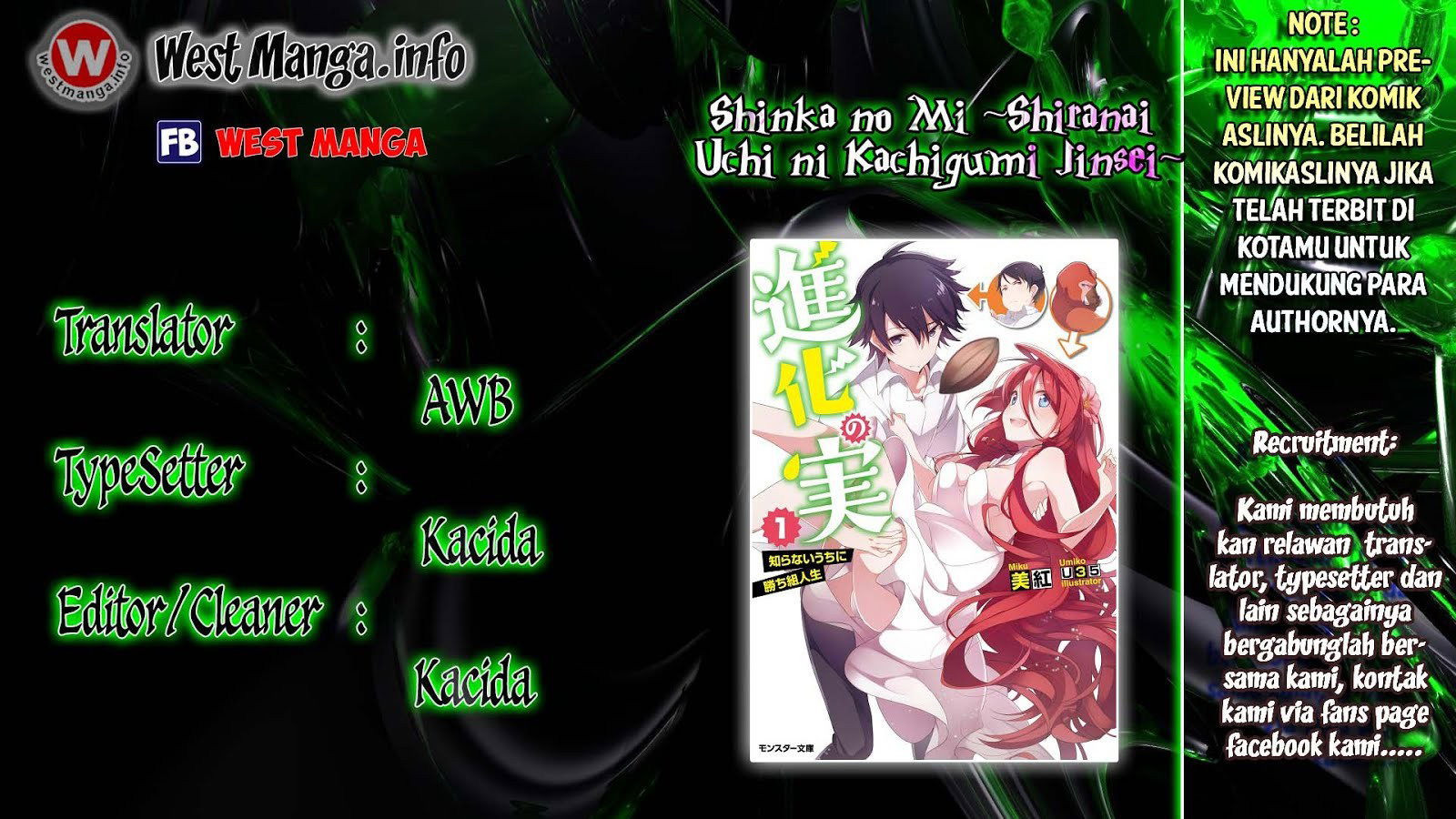 Baca Shinka no Mi ~Shiranai Uchi ni Kachigumi Jinsei Chapter 0  - GudangKomik