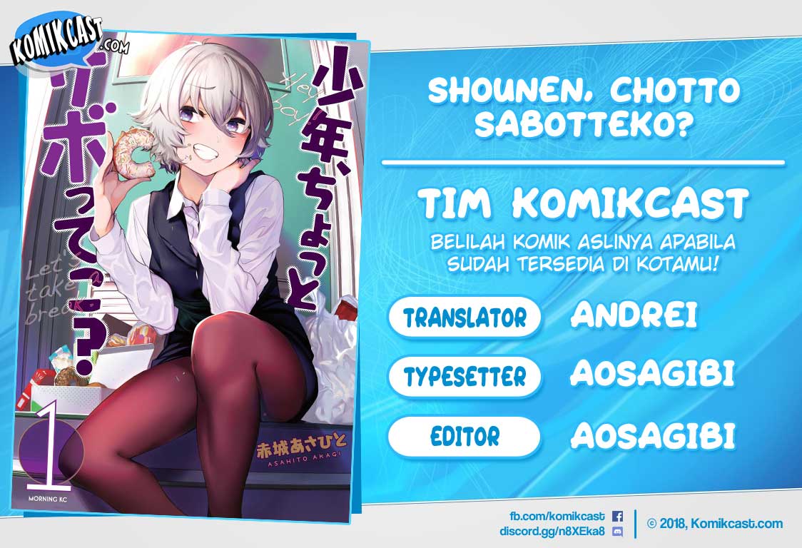 Baca Shounen, Chotto Sabotteko? Chapter 3  - GudangKomik