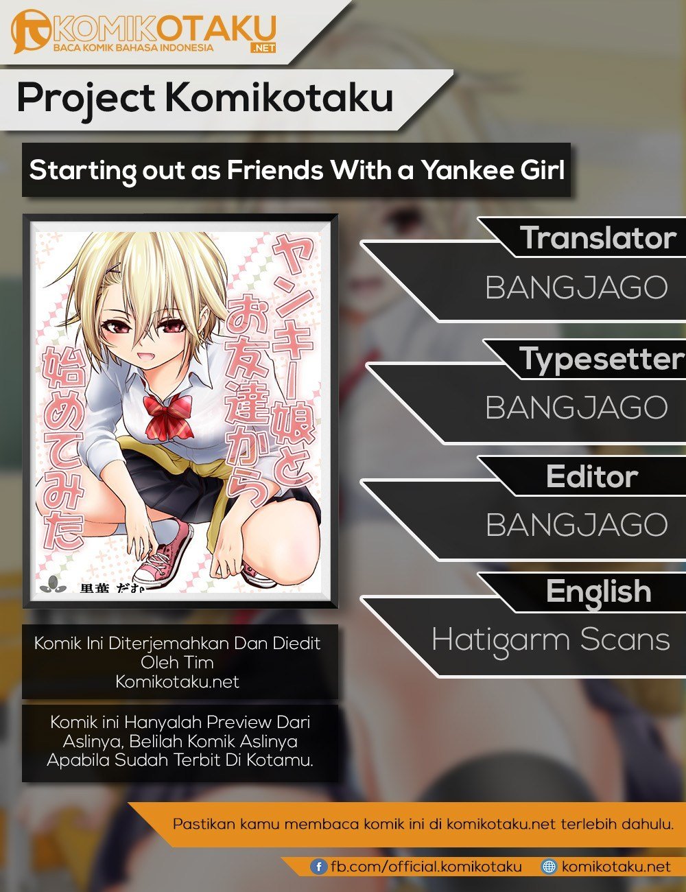 Baca Starting out as Friends With a Yankee Girl Chapter 2  - GudangKomik