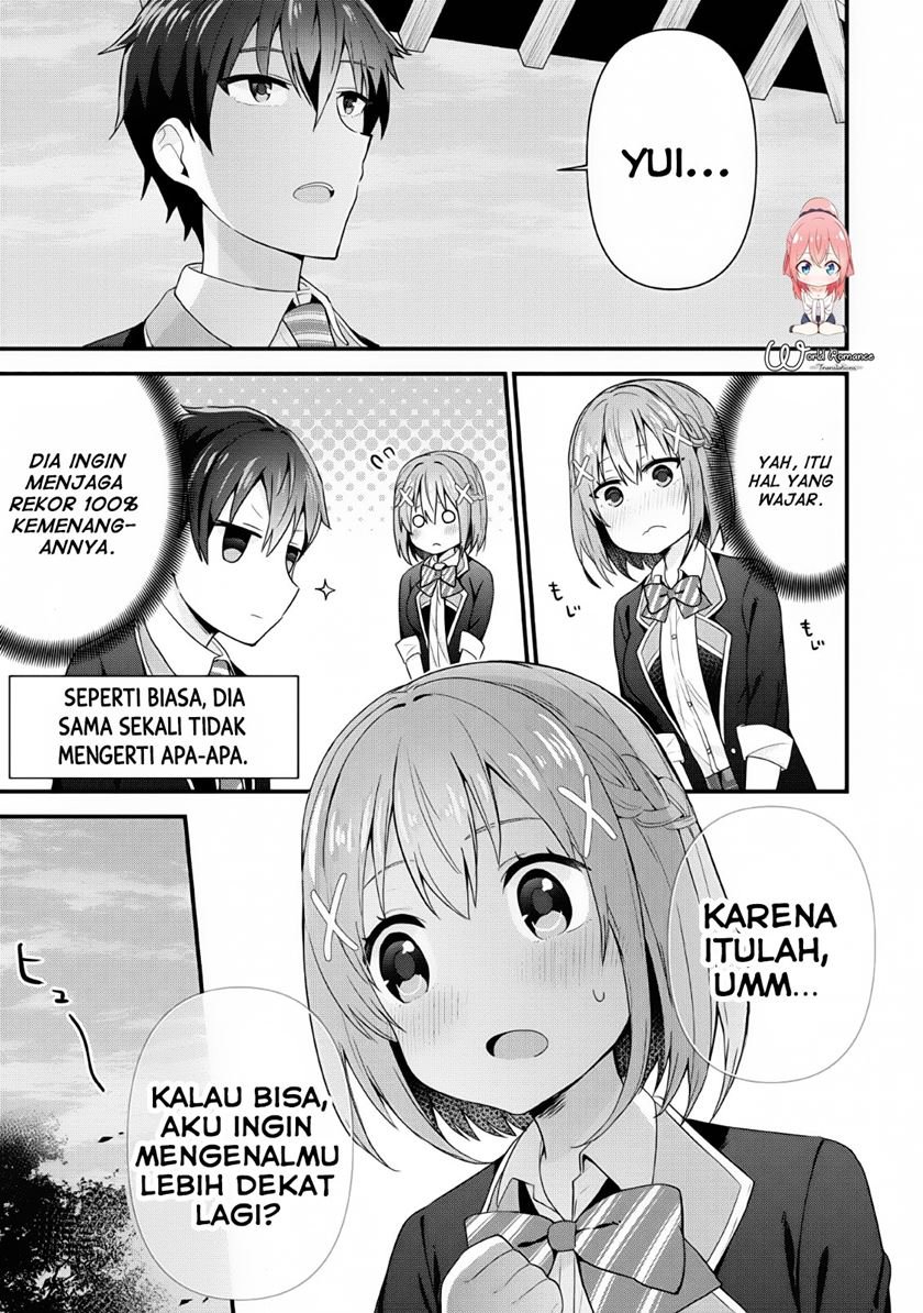 Baca The Cute Girl Sitting Next to Me Is Trying to Make Me Fall in Love With Her as a Way to Ridicule Me, but the Tables Were Turned on Her Before She Knew It Chapter 4  - GudangKomik
