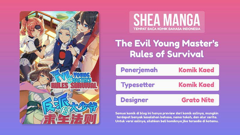 Baca The Evil Young Master’s Rules of Survival Chapter 1  - GudangKomik