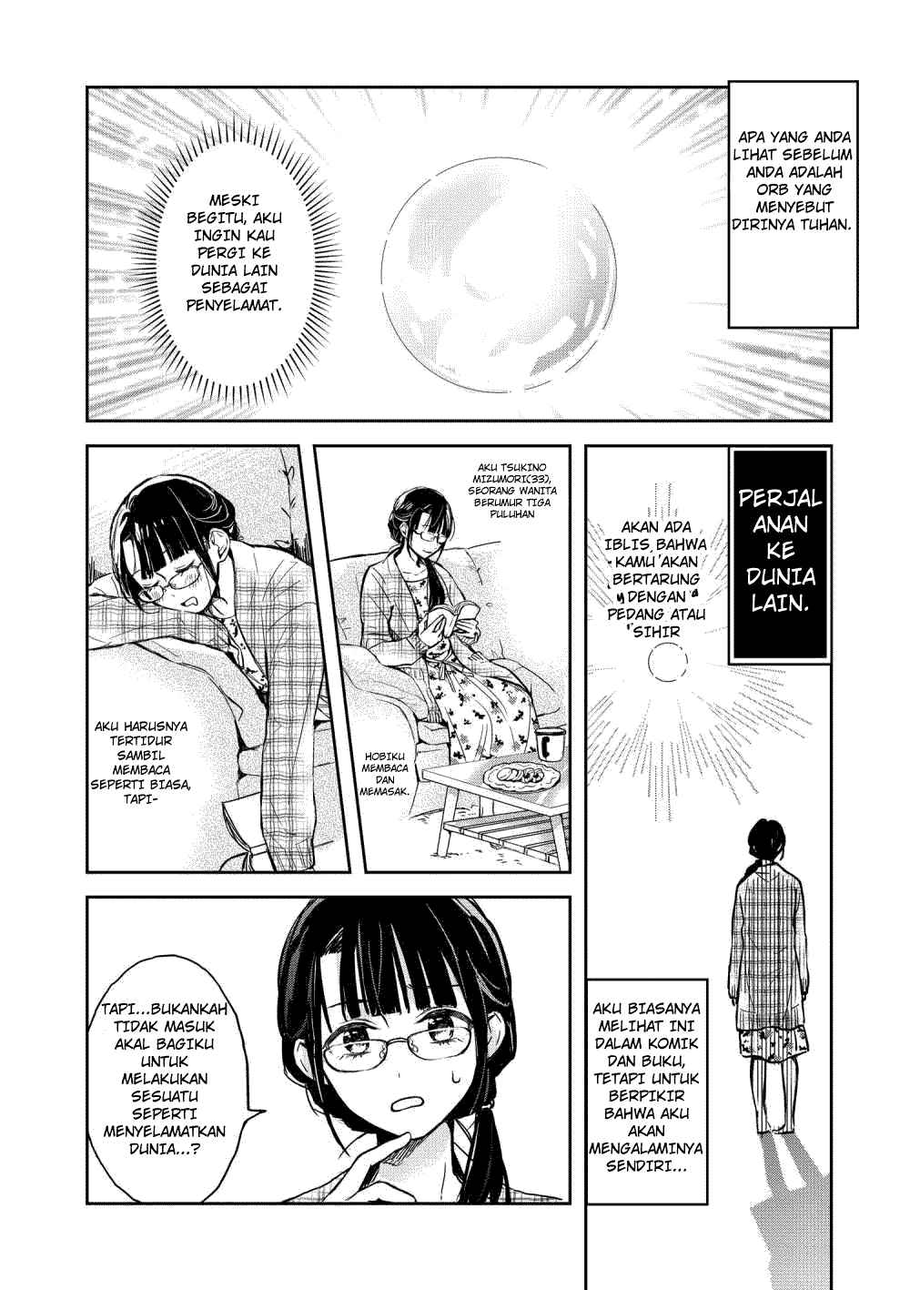 Baca The Savior’s Book Café in Another World (Isekai ni kyuseishu to shite yoba remashitaga, arasa ni wa murinanode, hissori bukku kafe hajimemashita) Chapter 1  - GudangKomik