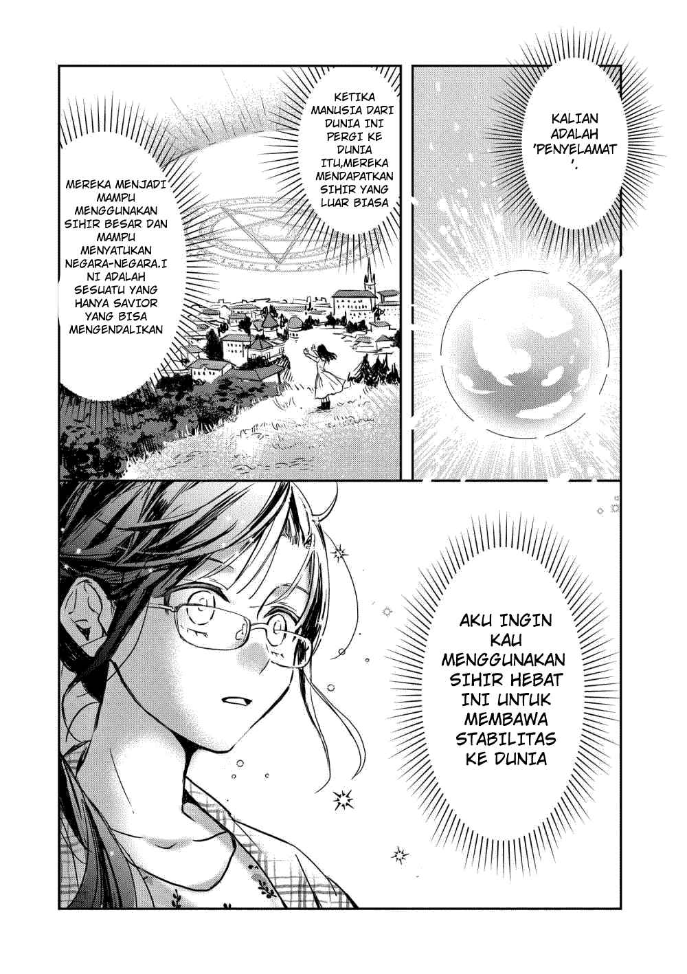 Baca The Savior’s Book Café in Another World (Isekai ni kyuseishu to shite yoba remashitaga, arasa ni wa murinanode, hissori bukku kafe hajimemashita) Chapter 1  - GudangKomik