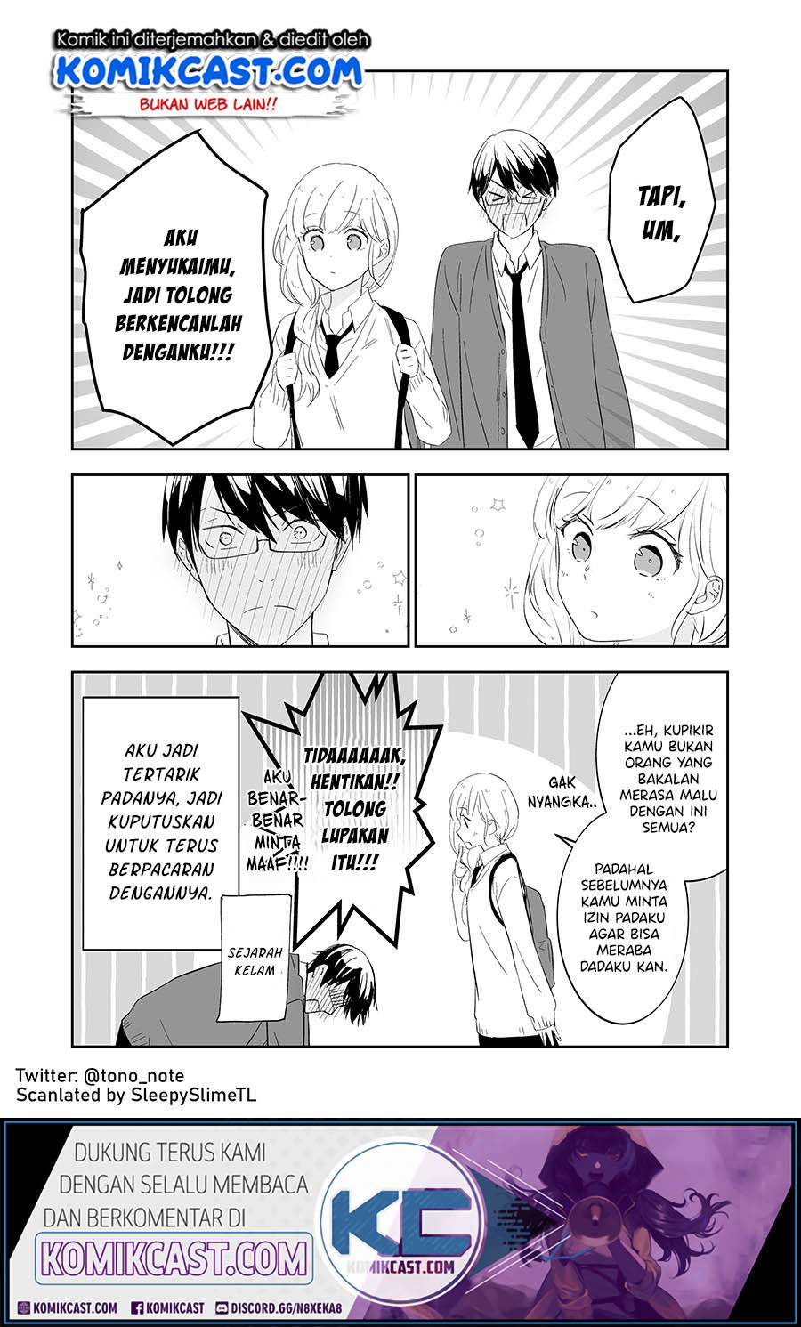 Baca The World Will Be Destroyed Tomorrow, so I Want to Rub Your Boobs Chapter 2  - GudangKomik
