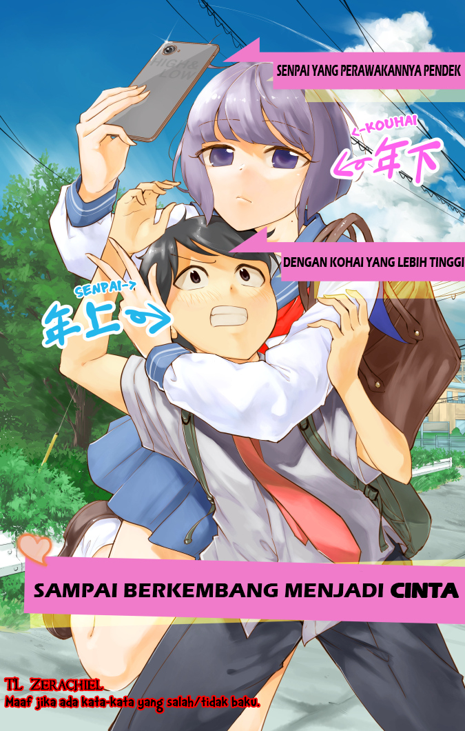 Baca Until The Tall Kouhai (Girl) and the Short Senpai (Boy) Develops a Romance Chapter 1  - GudangKomik